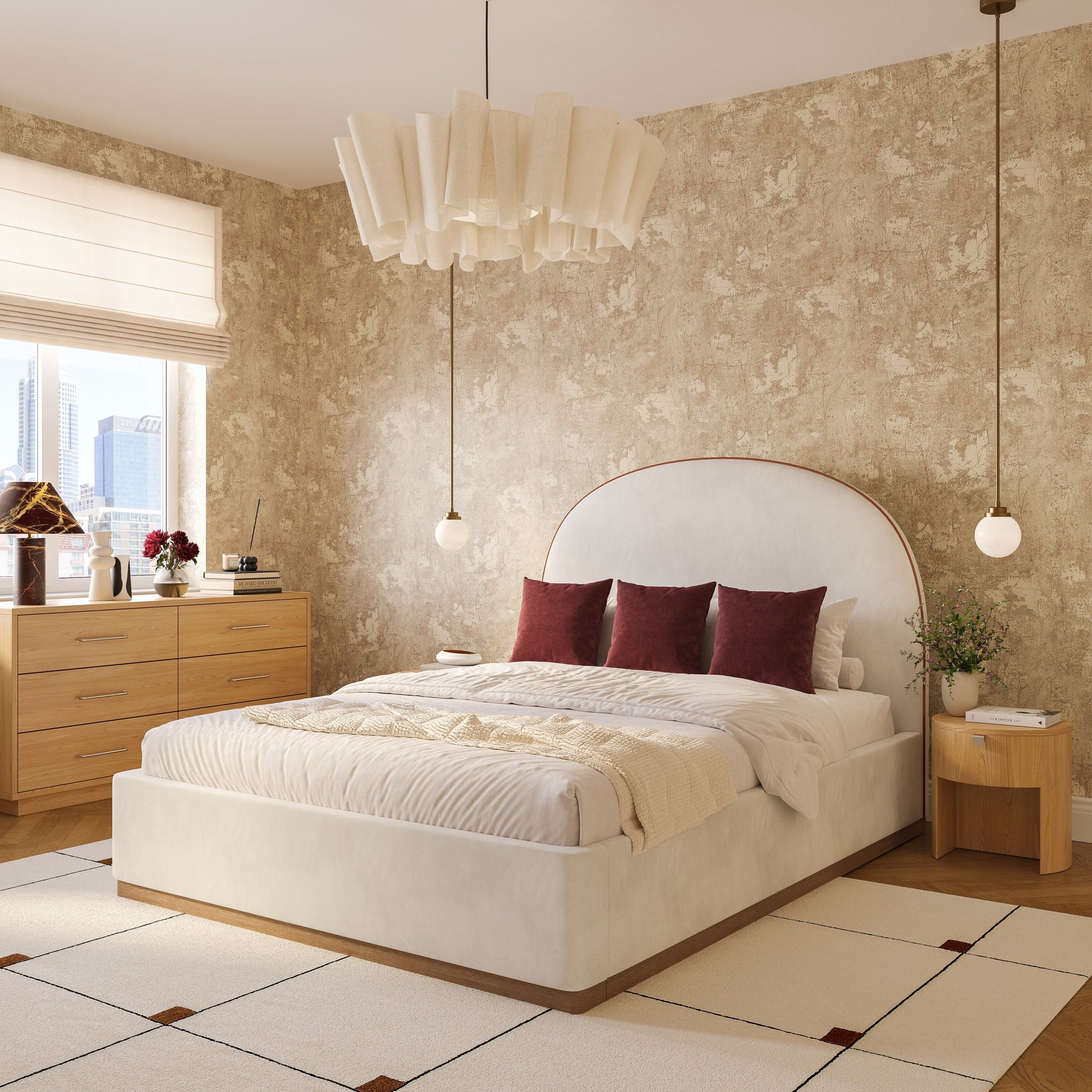 Stylish and affordable bedroom furniture set from cozyhome Plano showroom