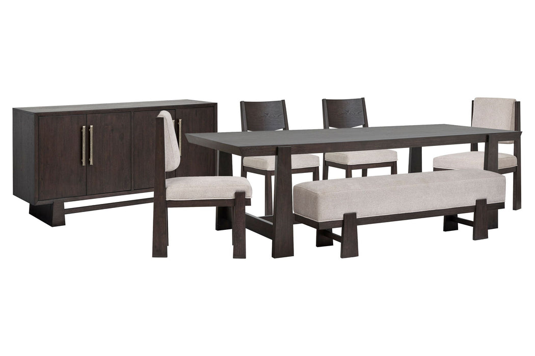 Tauren - Trestle Dining Table Set