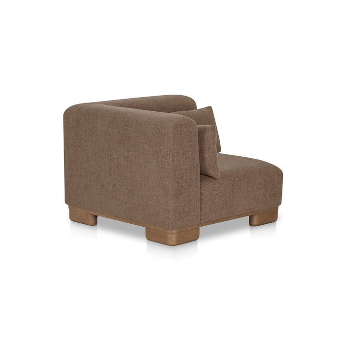 June - Corner Chair - Dark Brown