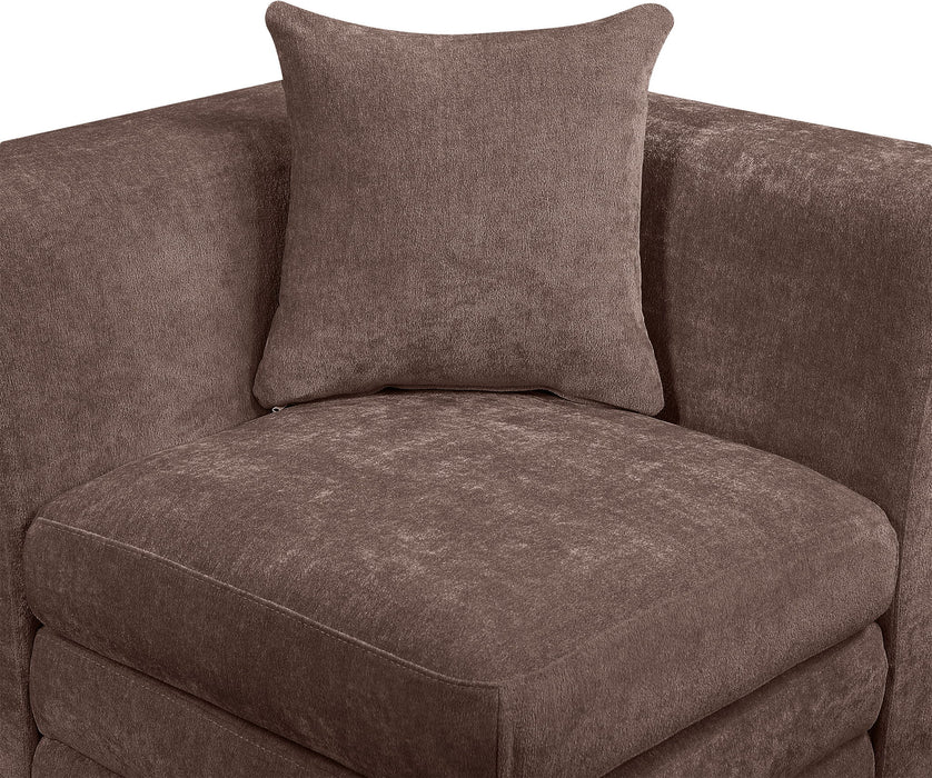 Stellar - 7 Piece Chenille Fabric Upholstered Modular Sectional