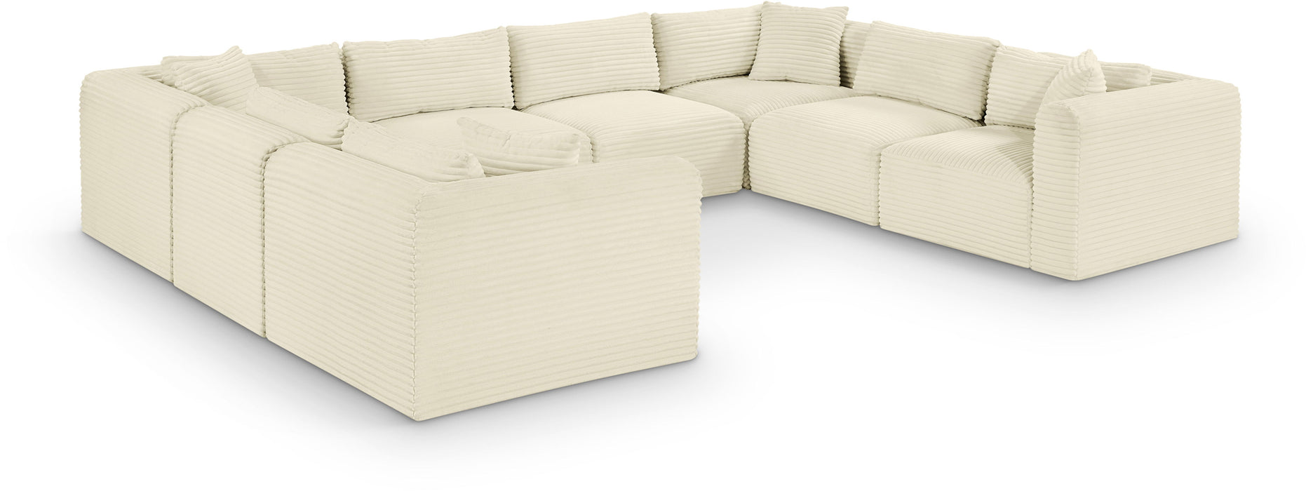 Shaggy - 8 Piece Modular U-Shaped Sectional