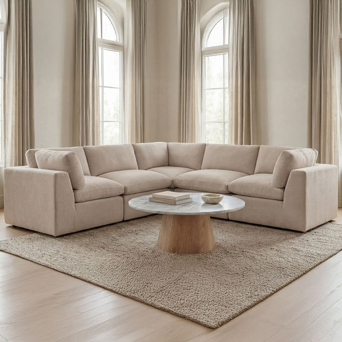 Cates - Corner Chair - Pebble