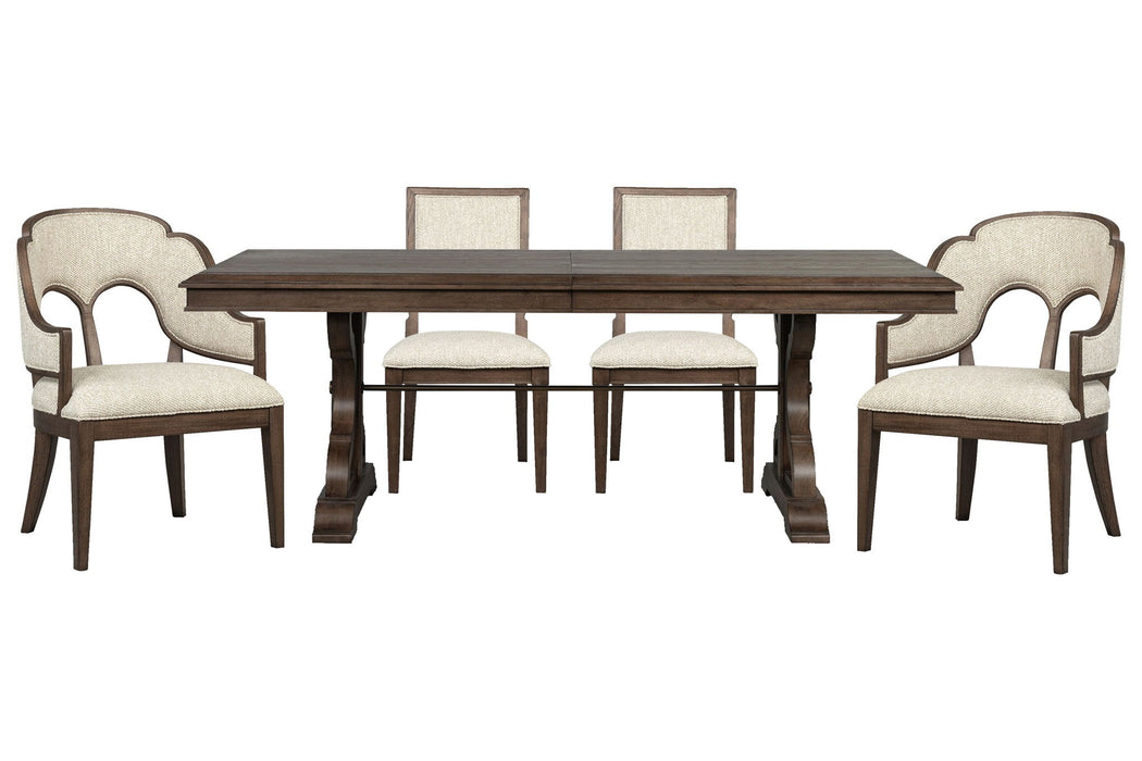 Jubilee - Extendable Trestle Dining Table Set