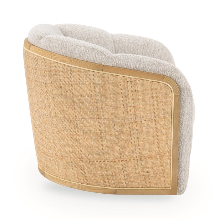 Daisy - Upholstered Swivel Chair - Coastal Sand