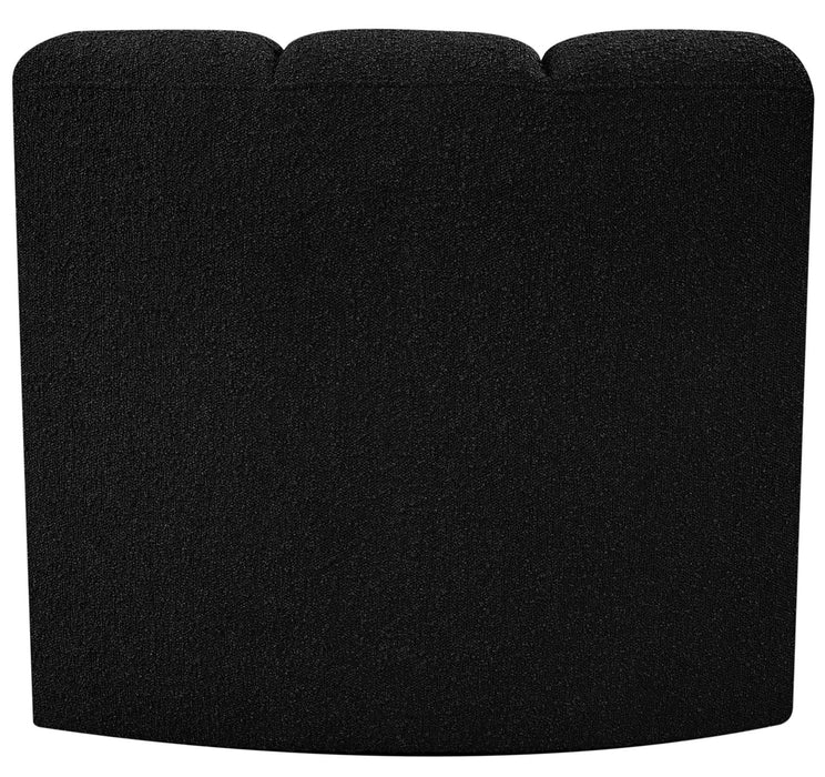 Arc - Boucle Fabric Curved Corner Chair