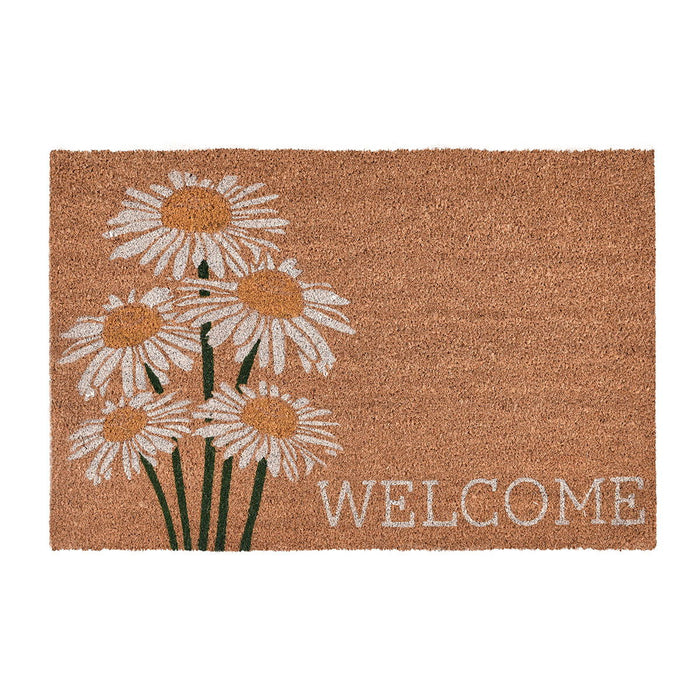 Doormats - Daisy Welcome Doormat - Ivory Multi / Natural