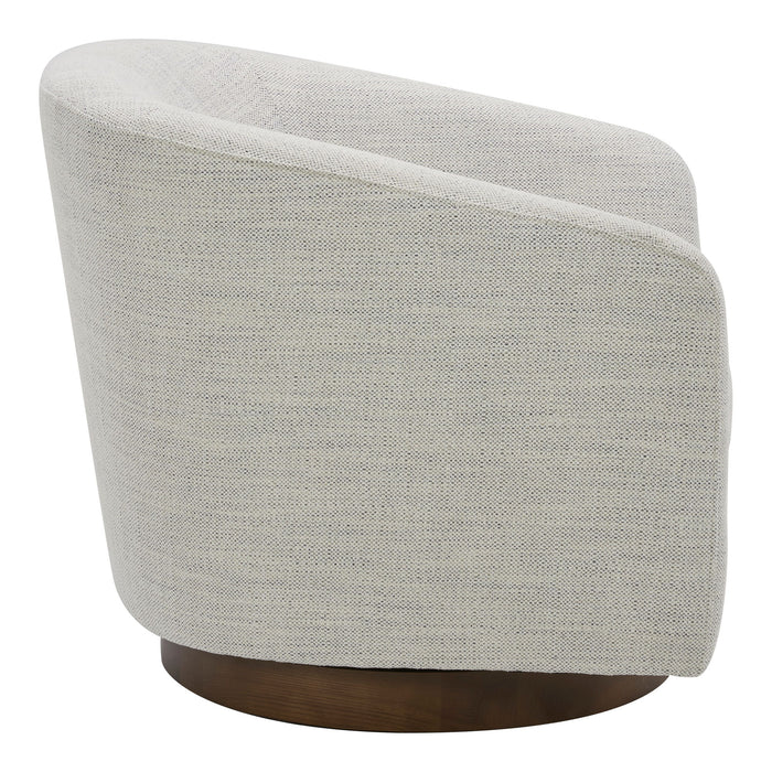 Oscy - Swivel Chair - Splashed White