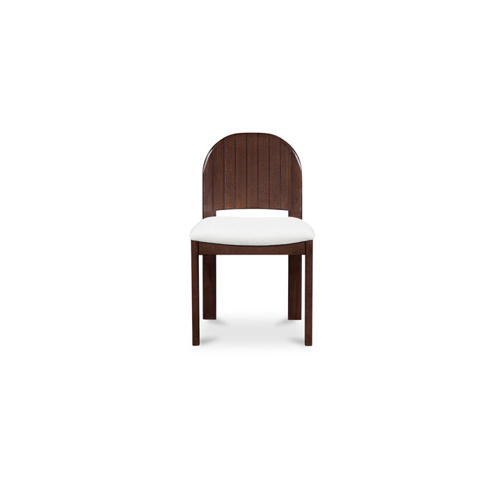 Emil - Dining Chair (Set of 2) - Cream / White / Dark Brown
