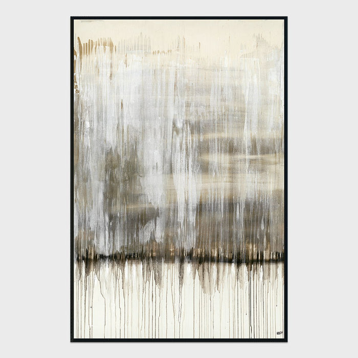 Steam - 48" x 72" Painting Art by Buddy Whitlock - Gray