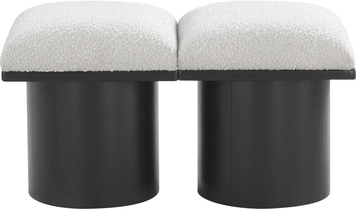 Pavilion - 2 Piece Modular Bench With Black Base