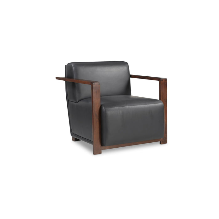 Barnes - Accent Chair - Black / Dark Brown