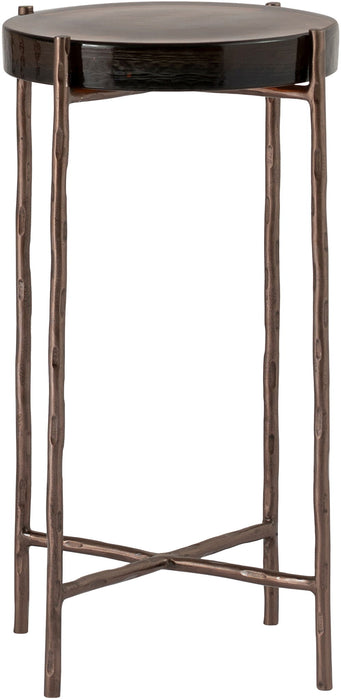 Vetra - Iron Base Bunching End Table - Bronze