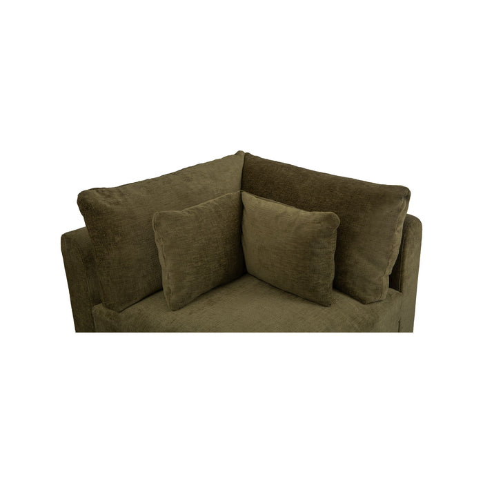 Swift - Corner Chair - Dark Green