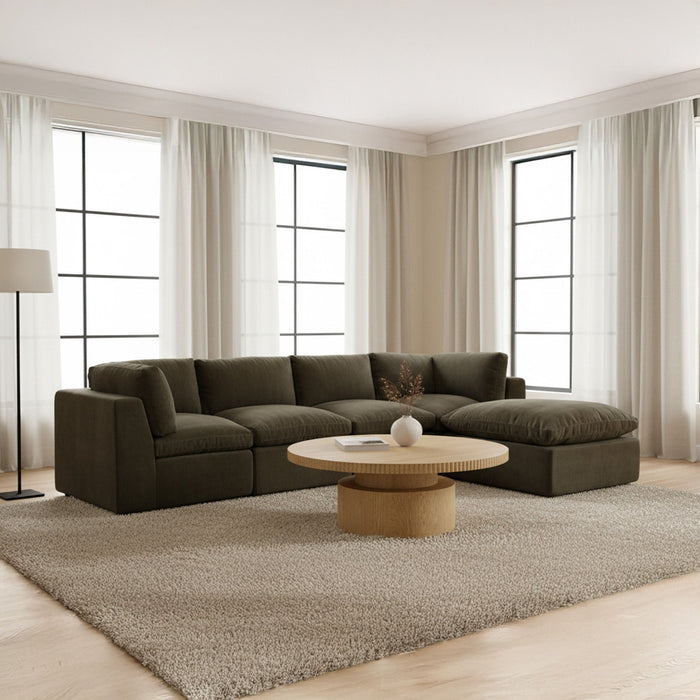 Cates - Lounge Modular Sectional - Dark Green