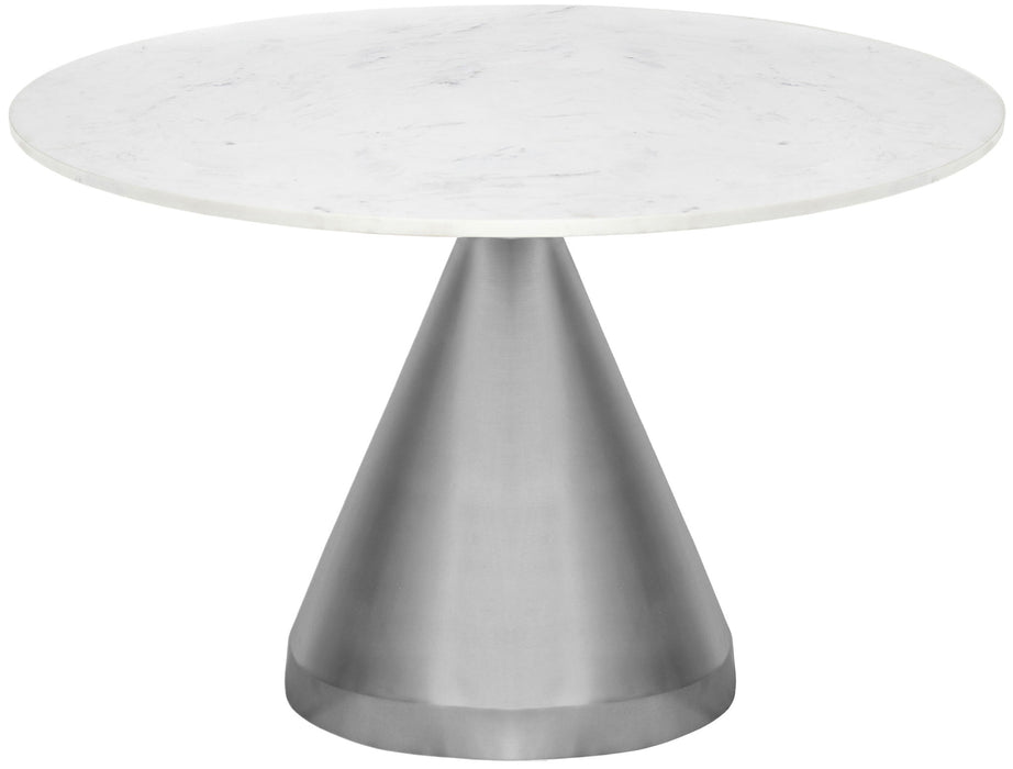 Emery - Marble/Stone Dining Table - White