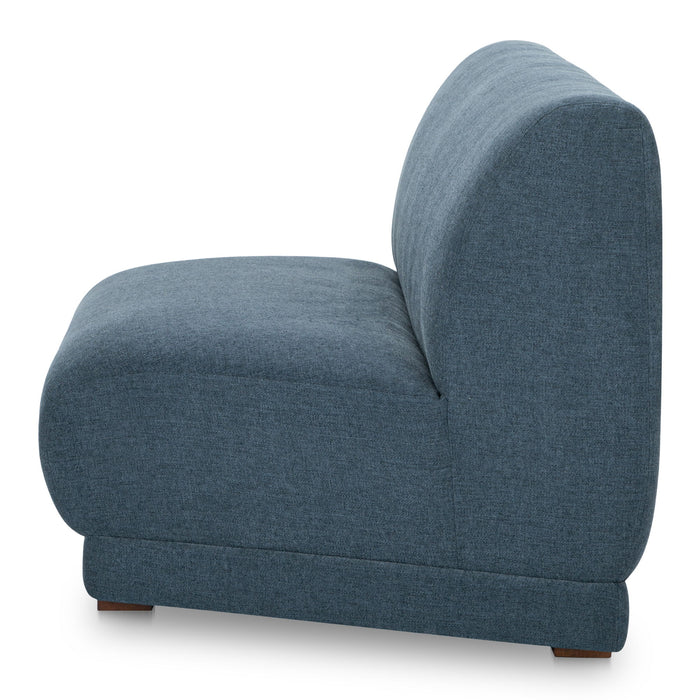 Fraser - Wedge Slipper Chair - Deep Blue