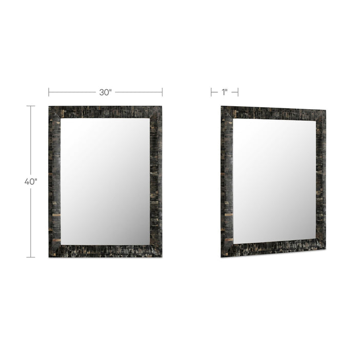 Avis - Horn Inlay Mirror - Multicolor