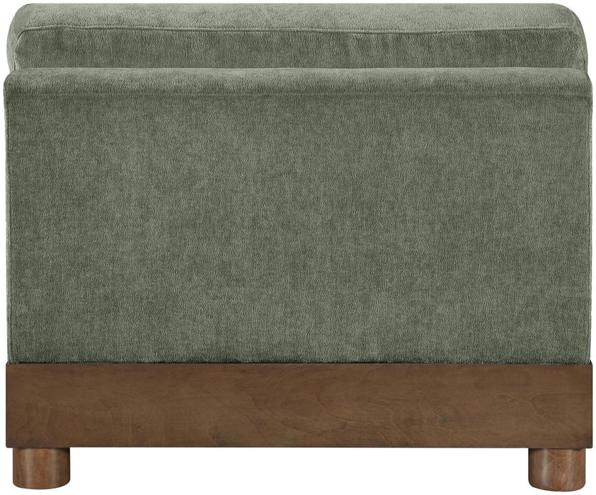 Turin - Chenille Fabric Upholstered Modular Armless Chair