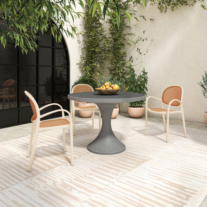 Isadora - Outdoor Dining Table - Dark Gray