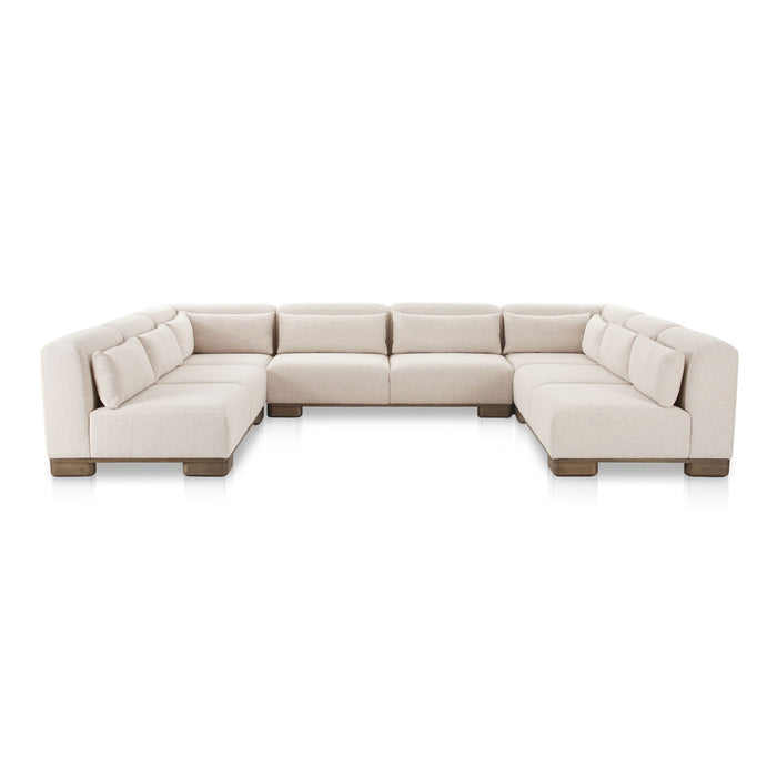 June - U Shaped Modular Sectional - Oatmeal