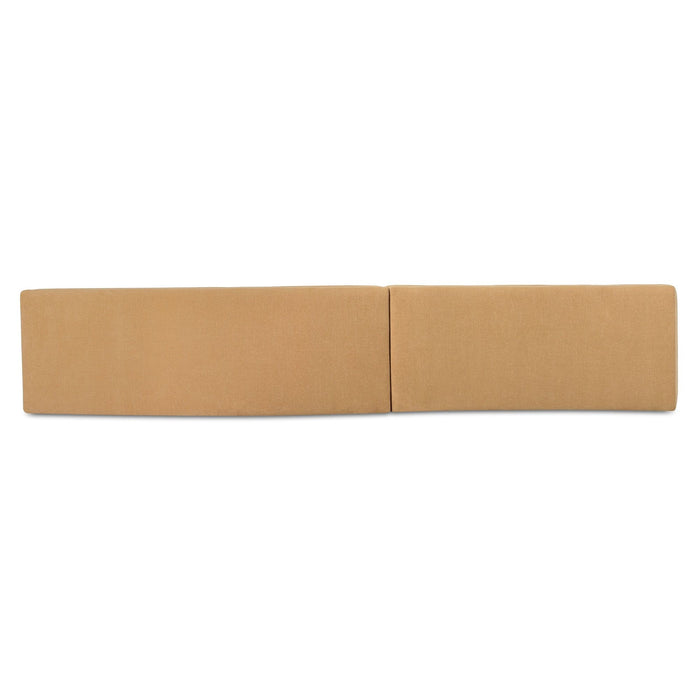 Naomi - 2 Piece Wave Modular Sectional - Golden Yellow