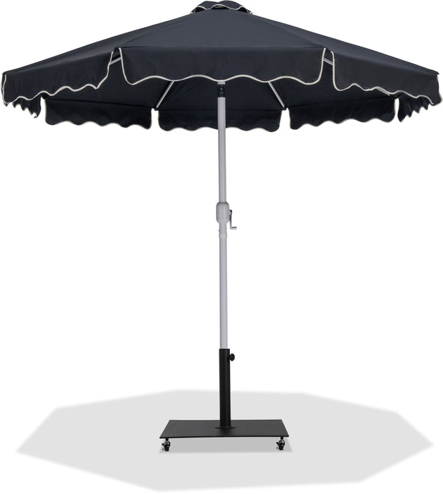 Amalfi - Aluminum Patio Umbrella - Black Base / White Pole