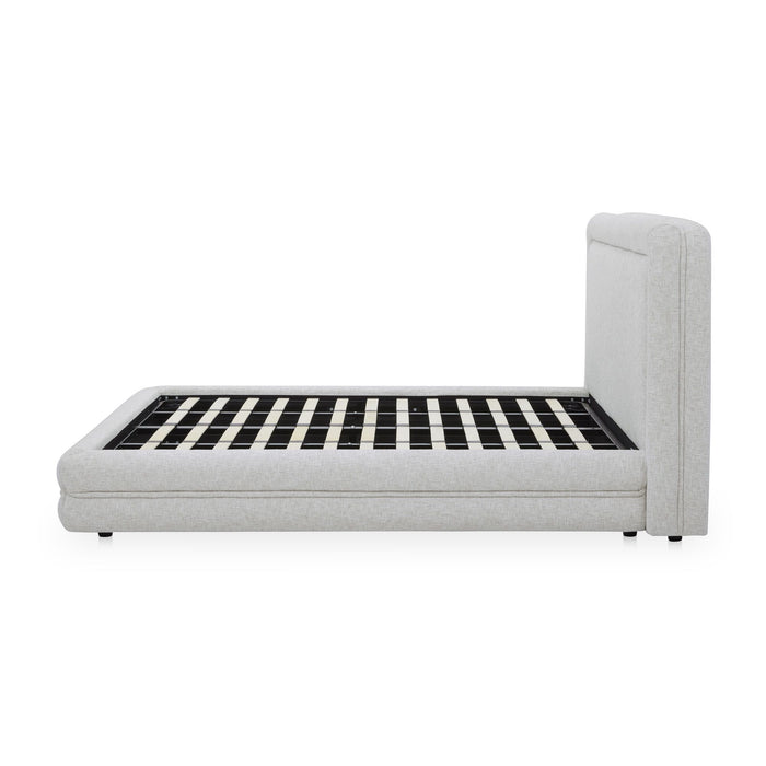Tory - Queen Bed - Pebble White