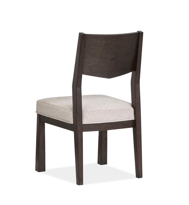 Tauren - Upholstered Side Chair With Solid Back (Set of 2) - Coffee Bean