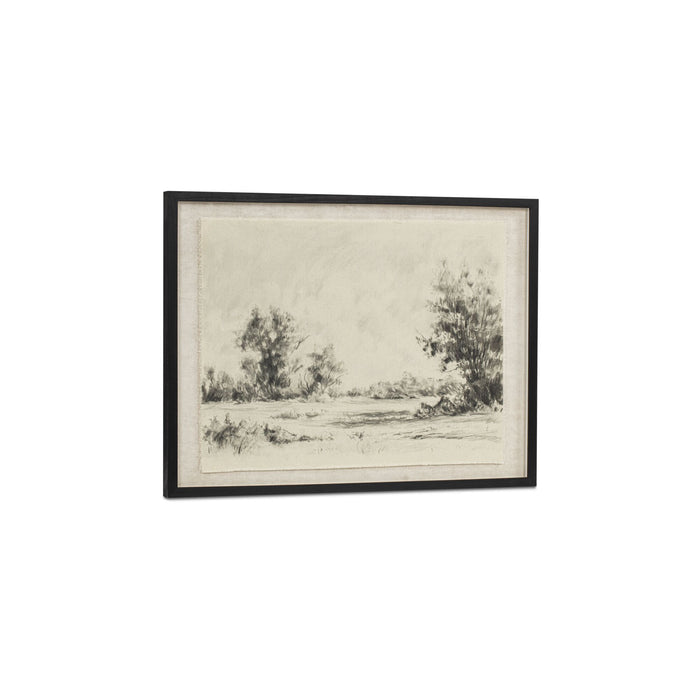 Briar - Framed Print On Linen - Multicolor