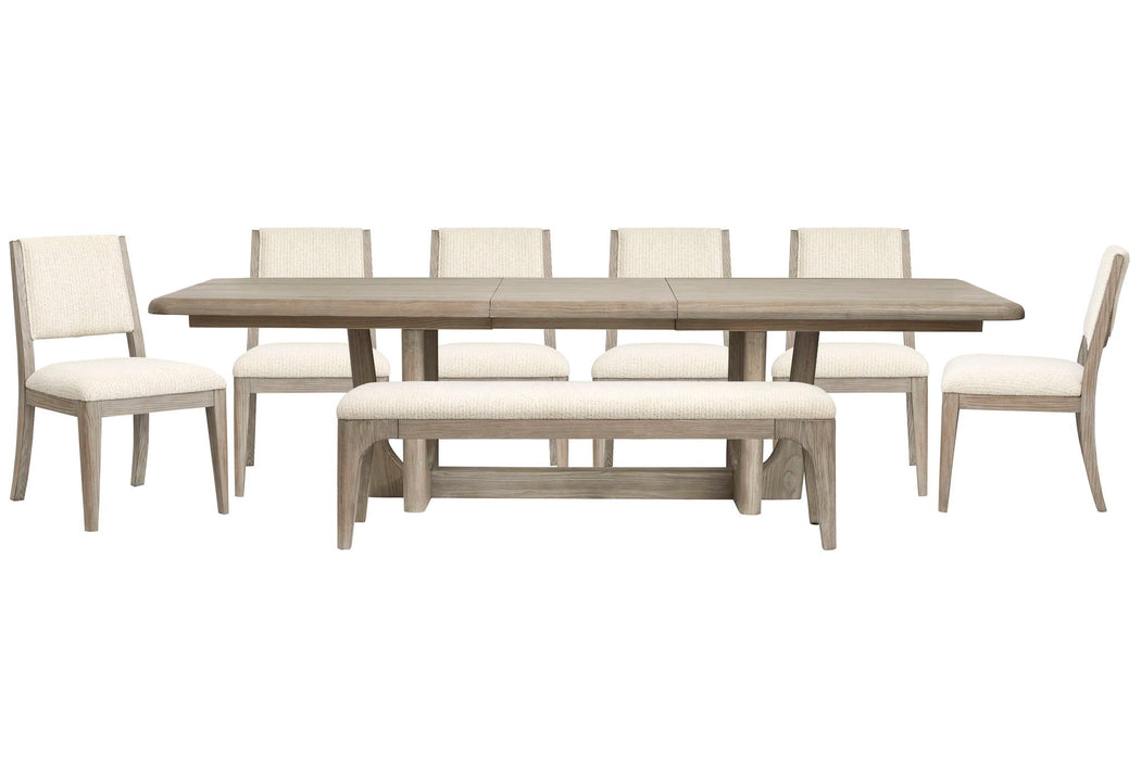 Braelyn - Extendable Trestle Dining Table Set