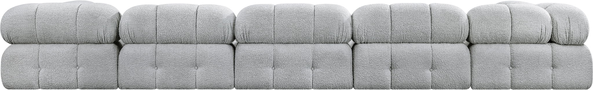 Ames - 7 Piece Boucle Fabric Modular Sectional