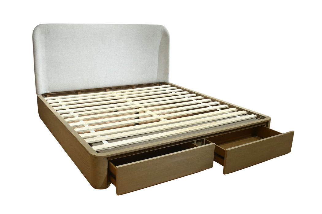 Penny KG Strg Bed - Buff Cream