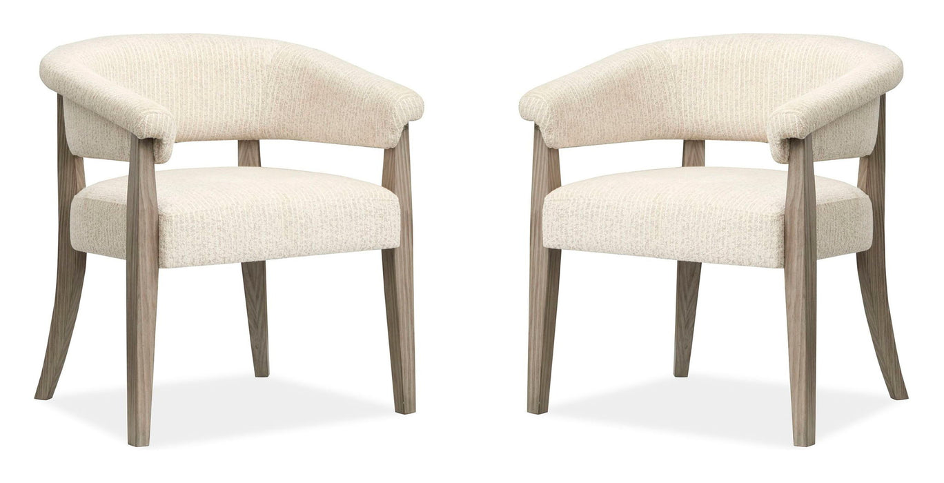 Braelyn - Upholstered Host Chair (Set of 2) - Dorian Gray