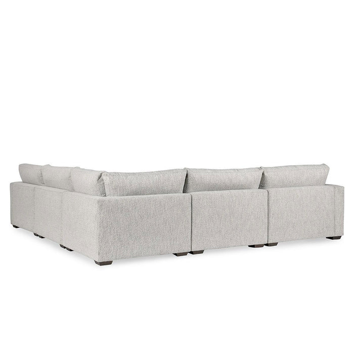 Ludwig - Upholstered 5 Piece Sectional - Ivory