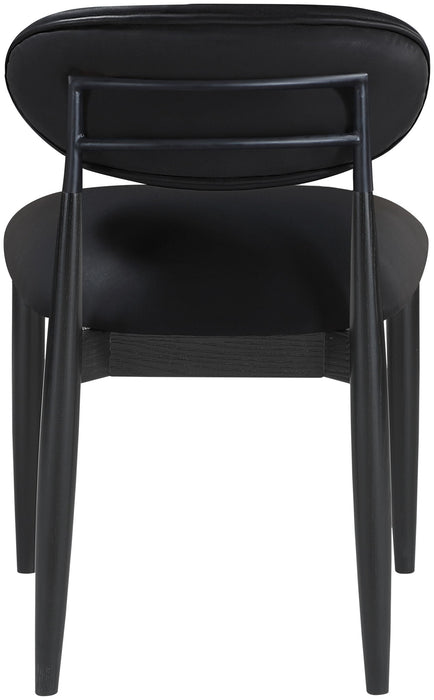 Riccio - Side Chair (Set of 2) - Black Frame
