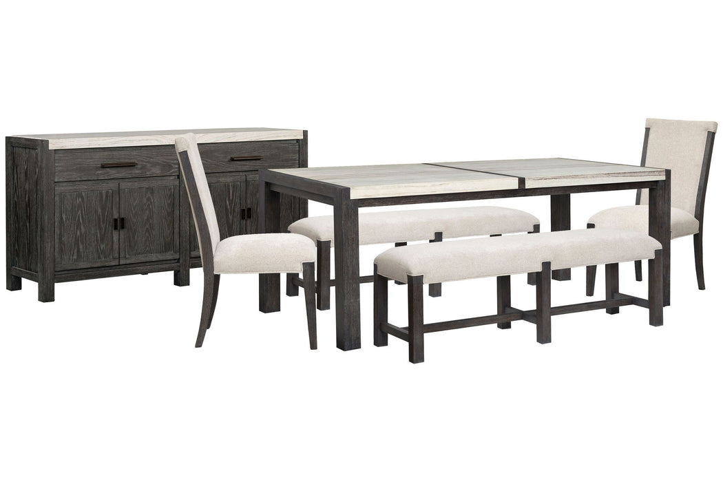 Plum Creek - 6 Piece Rectangular Dining Table Set