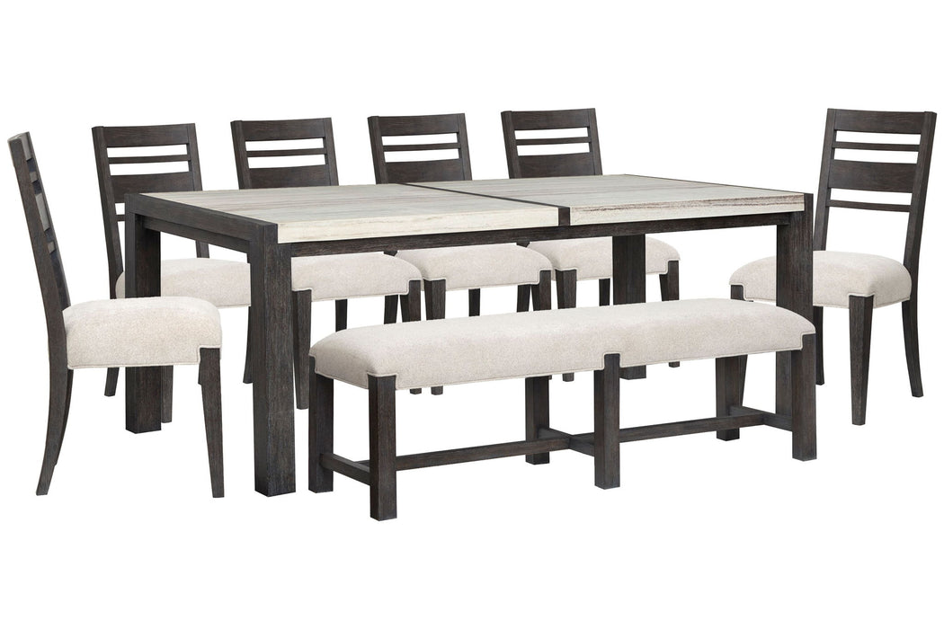 Plum Creek - 8 Piece Rectangular Dining Table Set
