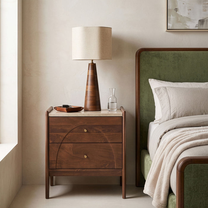 Veya - 22" Mango Wood Nightstand