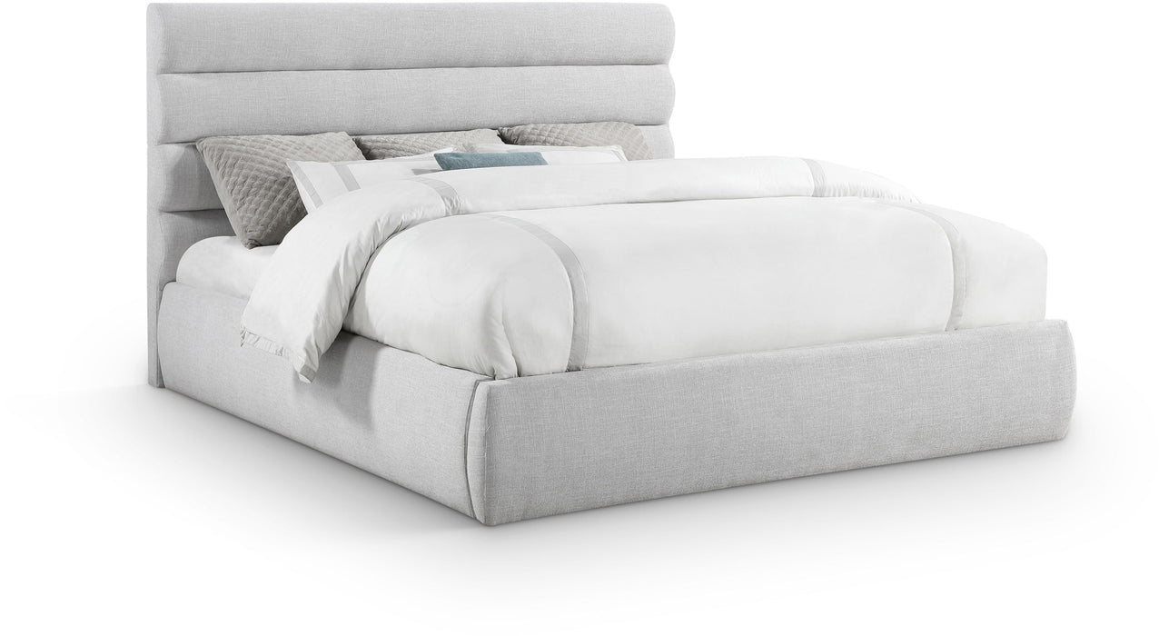 Adam - Linen Fabric Bed With 52" Headboard