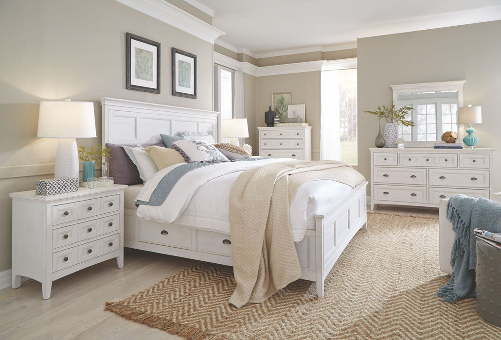Heron Cove - Two Tone Drawer Chest - Chalk White And Dovetail Gray