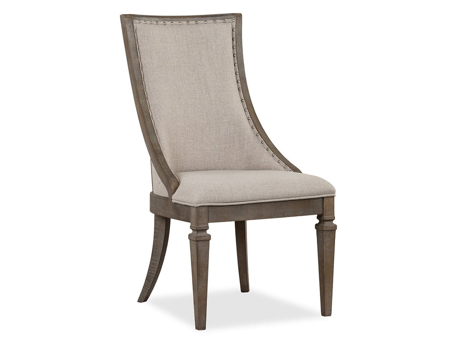 Lancaster - Dining Arm Chair With Upholstered Seat & Back (Set of 2) - Dovetail Gray
