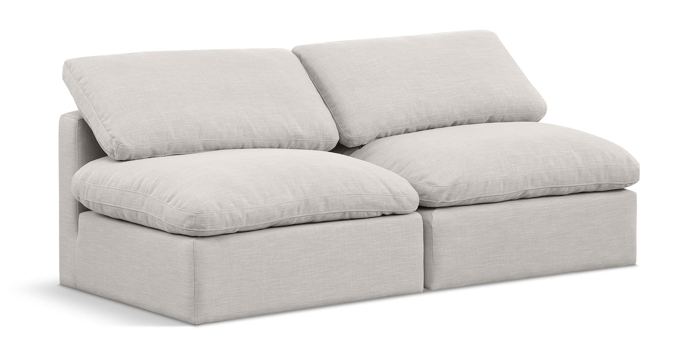 Indulge - Linen 2 Seat Modular Armless Sofa