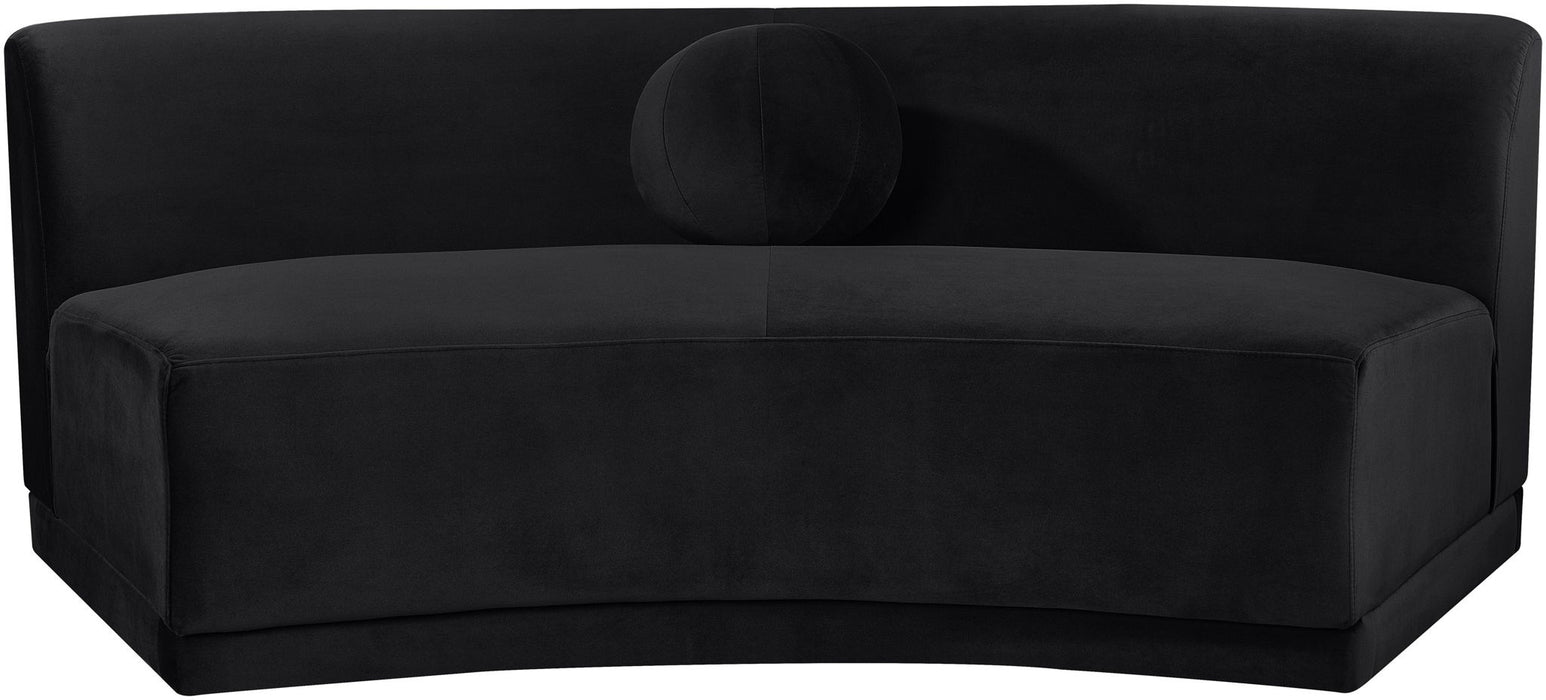Avra - Velvet Performance Fabric Upholstered Armless Sofa