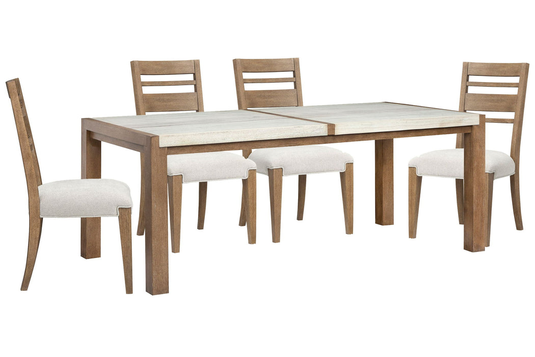 Plum Creek - 5 Piece Rectangular Dining Table Set