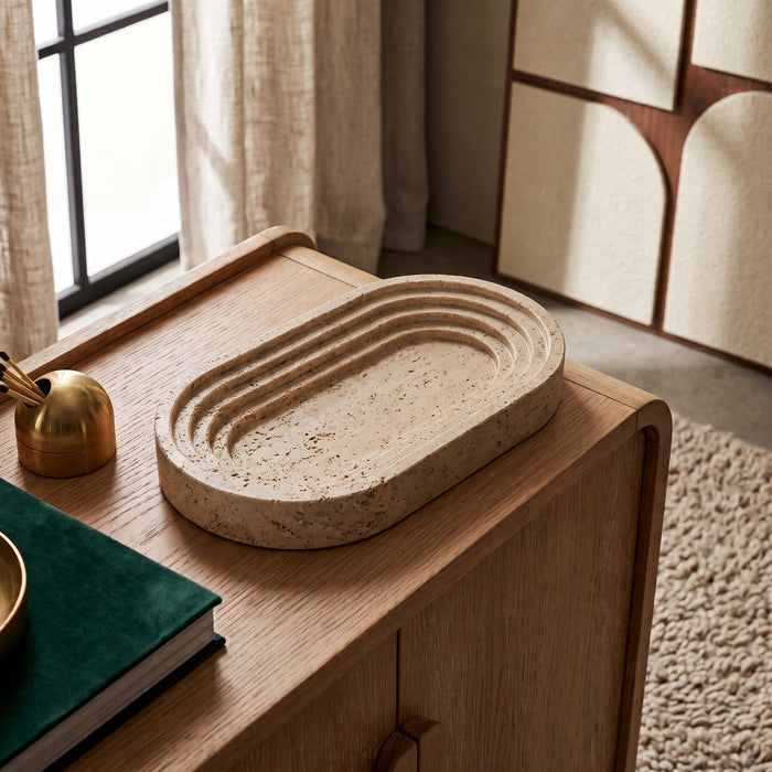Maximus - Genuine Marble Tray - Travertine