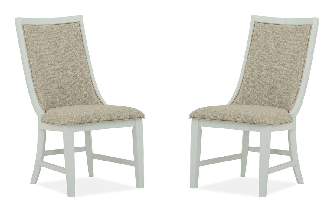 Heron Cove - Upholstered Host Side Chair (Set of 2) - Dark Brown