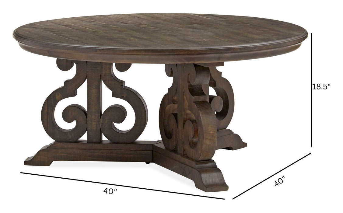 Bellamy - Round Cocktail Table - Peppercorn