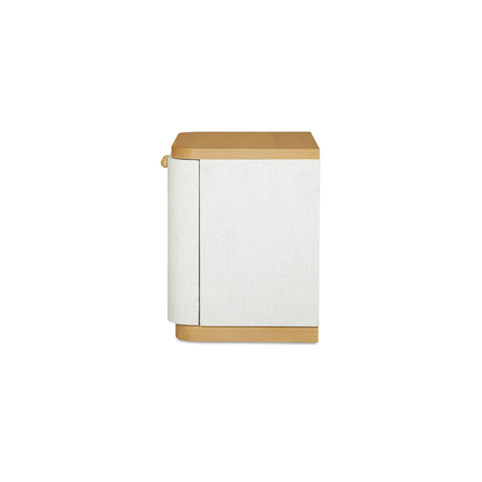 Simone - Nightstand - Cream / White / Light Brown