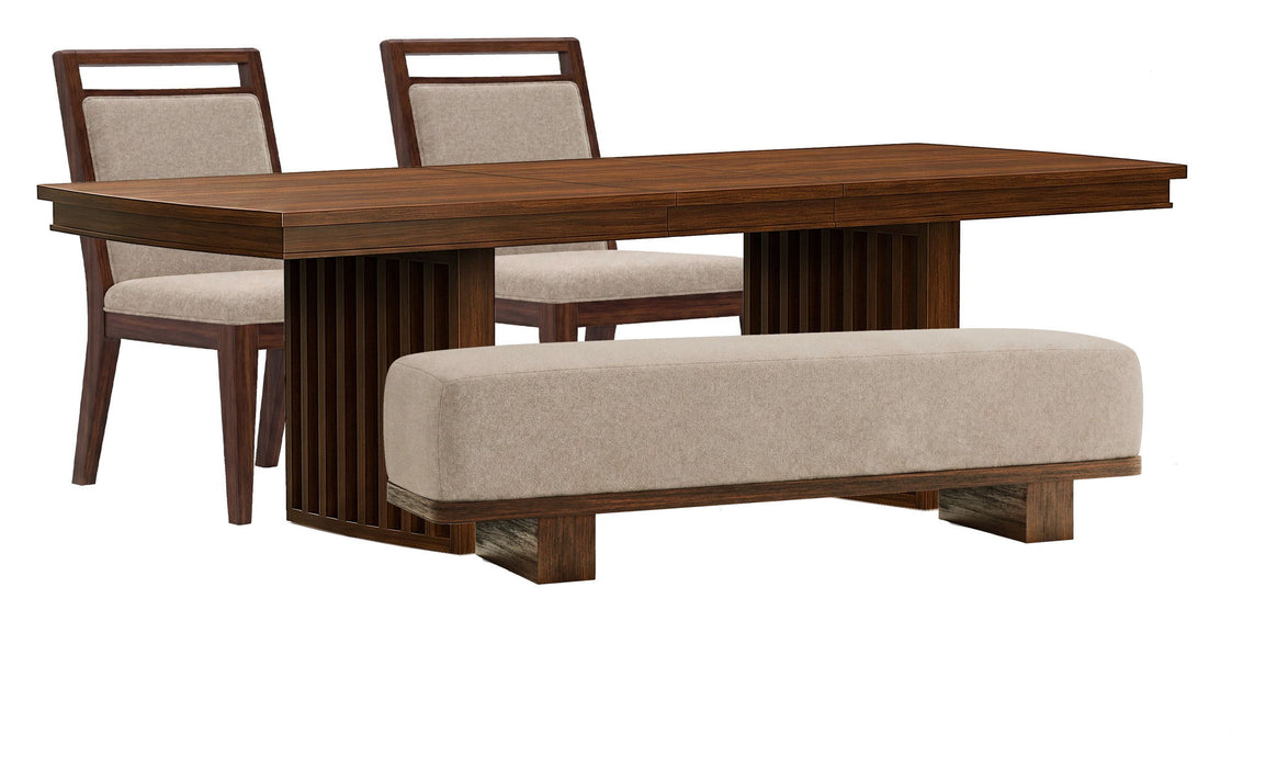 Reena - Extendable Trestle Dining Table Set