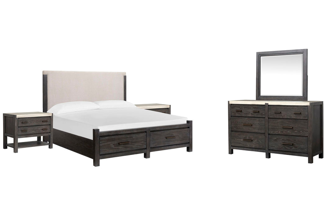 Plum Creek - Upholstered Panel Storage Bedroom Set
